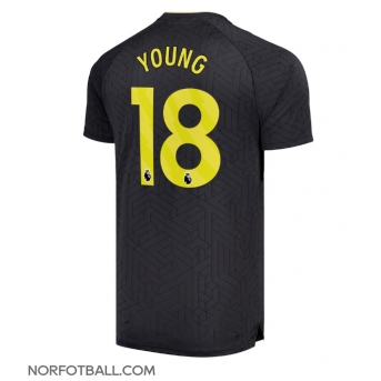 Billige Fotballdrakt Everton Ashley Young #18 Replika Bortedrakt 2024-25 Kortermet